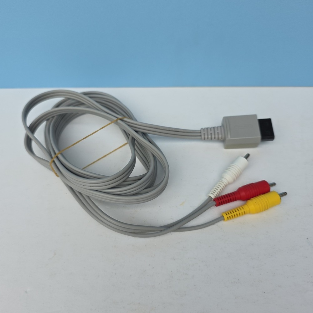Official Genuine OEM Nintendo Wii AV VIDEO Composite Cable RVL-009, 7 FT